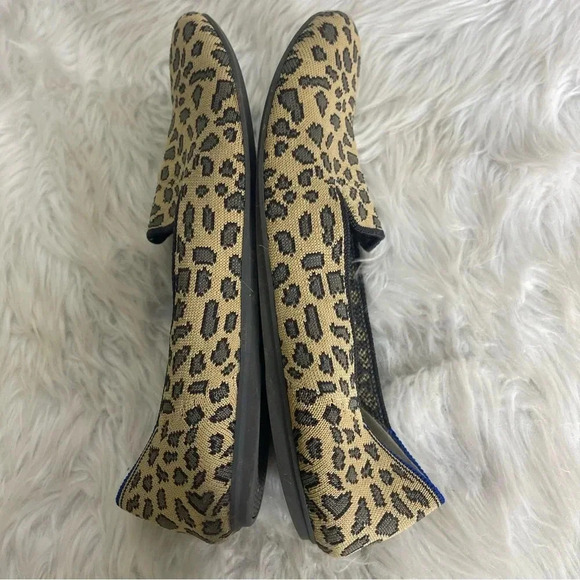 Rothy's Leopard Print Loafers Shoes Size 9.5 - Picture 2 of 7